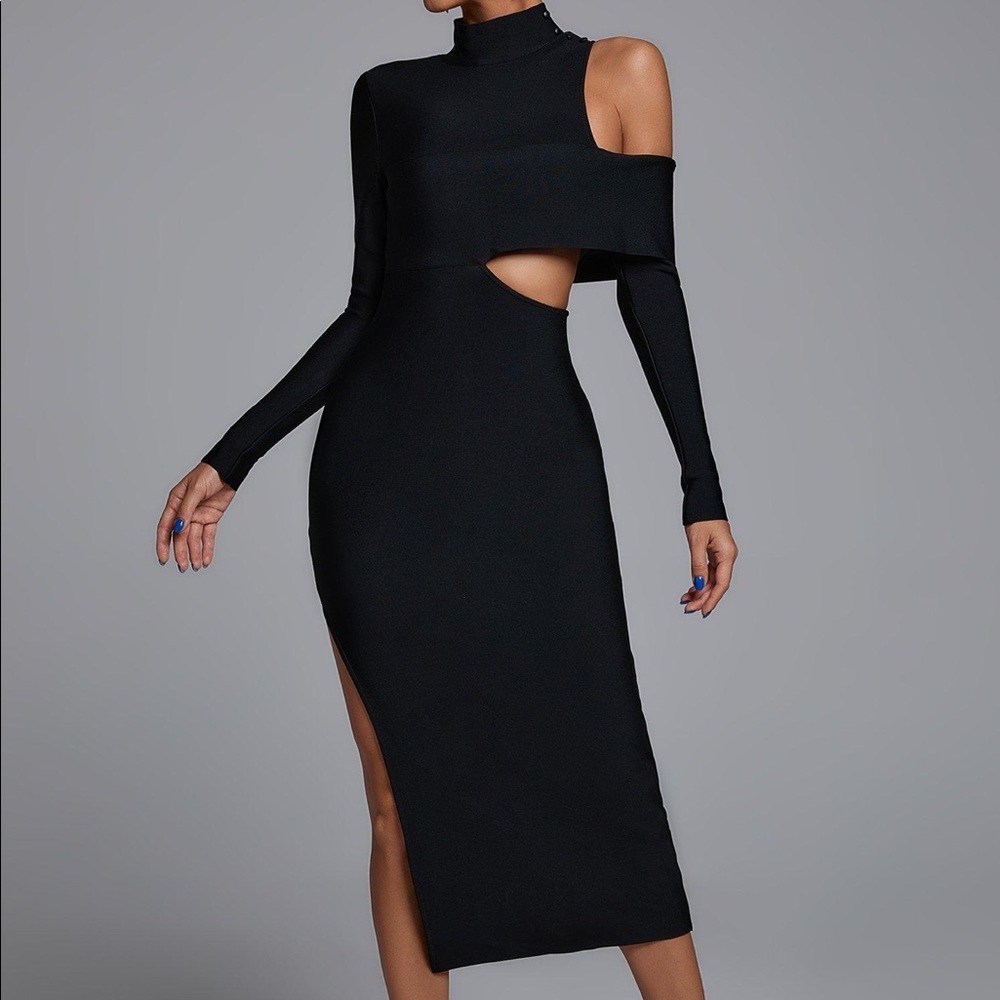 Bellabarnett Black Cutout Bandage Dress Brand New with Tags xs